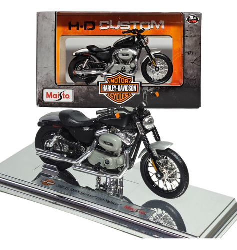 Miniatura Harley Xl 1200n Sportster 1200 Nightster 2008 1/18
