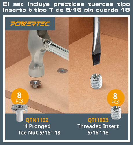 Set 46pz Manijas Y Pernos Fijación T Tracks Mesas De Trabajo