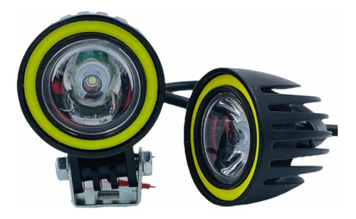 Par Exploradoras Led Cree Moto  15w Alta Potencia Ojo Angel