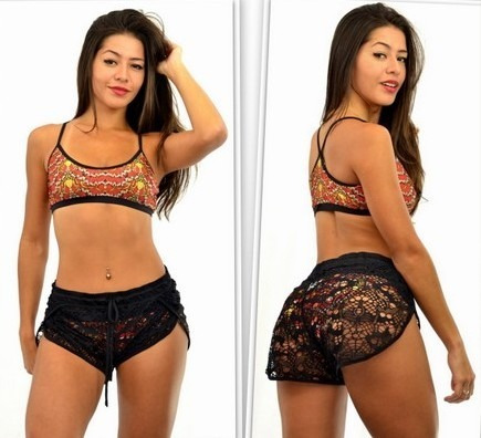 short de praia feminino 2018