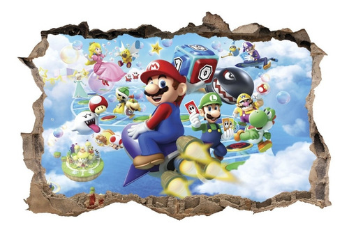 Imagen 2 de 2 de Vinilo Decorativo De Pared Mario B.