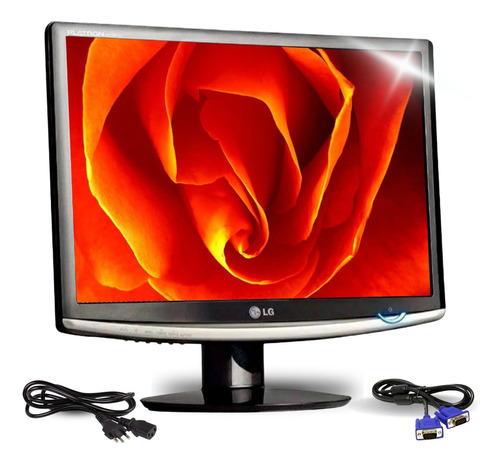 Monitor LG 17 Polegadas Vga Dvi Lcd Widescreen Preto W1752t (Recondicionado)