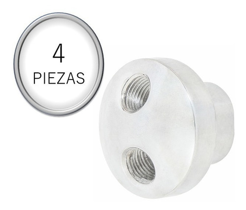 4 Distribuidor De Aire 1/4 Npt Alum 2 Salidas