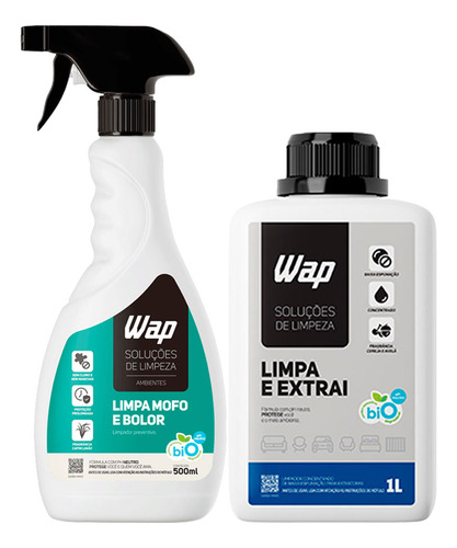 Kit Limpa Extrai Tira Mofo Tapete Estofados Biodegradável