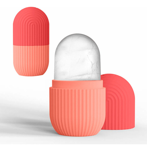 Rodillo De Silicón Para Masaje Facial Con Hielo Diler Reutilizable Y Suave Ideal Para Cerrar Poros Reducir Inflamación Y Refrescar La Piel Uso Diario En Rutina De Skincare Color Rosa