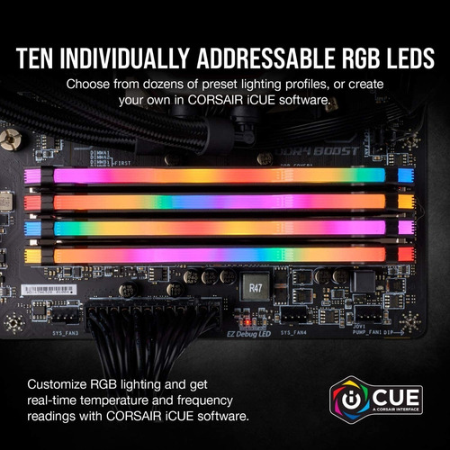 Imagen 9 de 9 de Memoria Ram Vengeance Rgb Pro Sl Ddr4 32gb 2x16gb Corsair