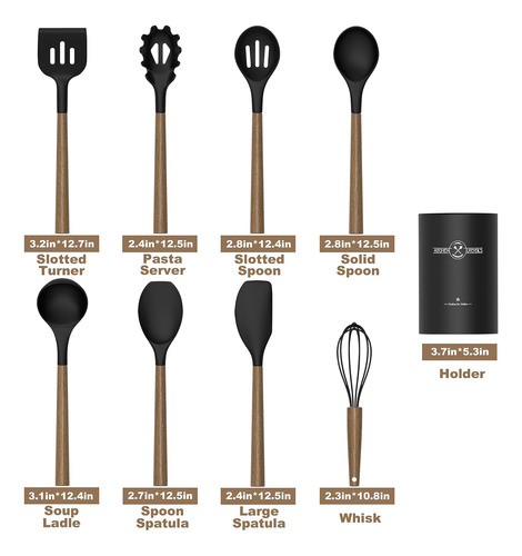 Juego De Utensilios De Cocina De Cocina De Silicona, Utiliza
