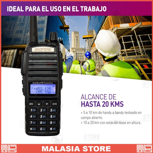 Handy Baofeng Uv82 10w Bibanda Radio Walkie Talkie Vhf - Uhf