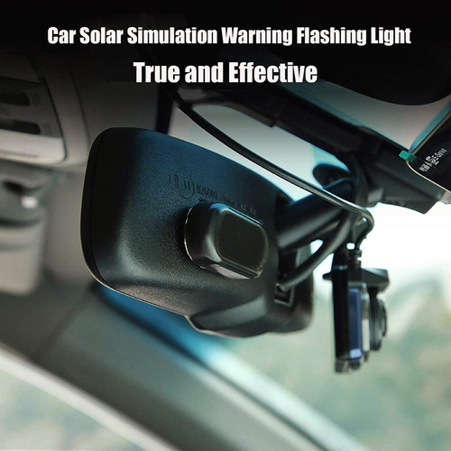 Luz De Alarma Coche Led Intermitente Solar Rojo X2
