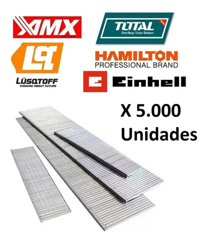 5000 Clavos 50mm Clavadora Neumática Einhell Lusqtoff Total