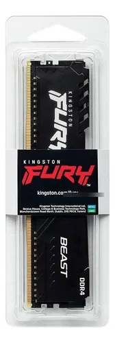 Memoria RAM Kingston Fury Beast 8GB DDR4 3200mhz KF432C16BB/8 Cor