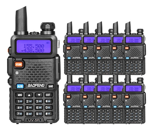 Lote De 10x Walkie Talkie Baofeng Uv-5r Facturado