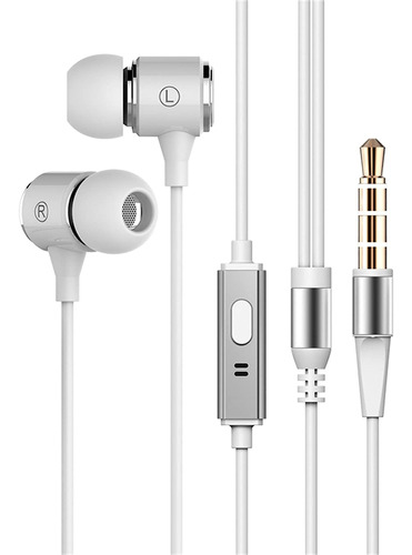 Auriculares Universal Con Cable Largo De 3,5mm | Blanco