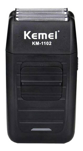 Barbeador Kemei KM-1102 preto 110V/240V