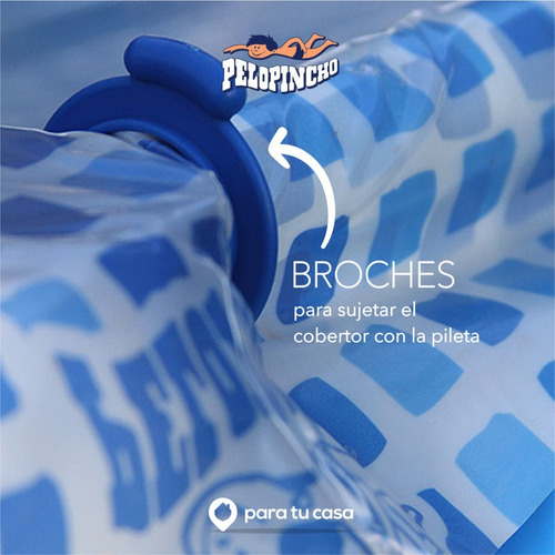 Cubre Pileta Cobertor Y Base Protectora Pelopincho 1076