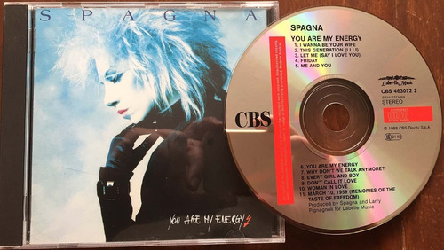 Spagna You Are My Energy Album 1989 Cd Cbs Europa Rara Ed.