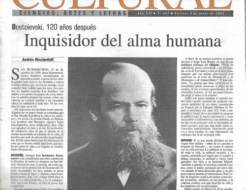Dostoievski, 120 Años Despues: Inquisidor Del Alma Humana