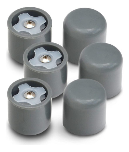 Deal: 3 pares Extra Durable Glidecaps Walker Caps  gris