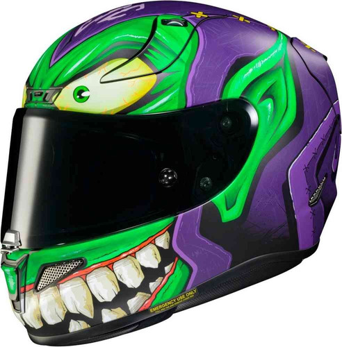 Casco Para Moto Hjc Rpha 11 Green Goblin Mc48sf