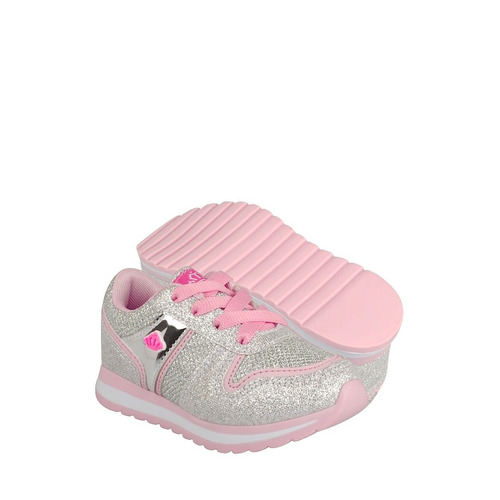 Tenis Casuales Miss Pink 152924 Rosa Plata