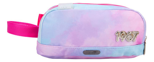 Lapicera Estuche Organizador Barbie Azul/rosa 041a Color Azul