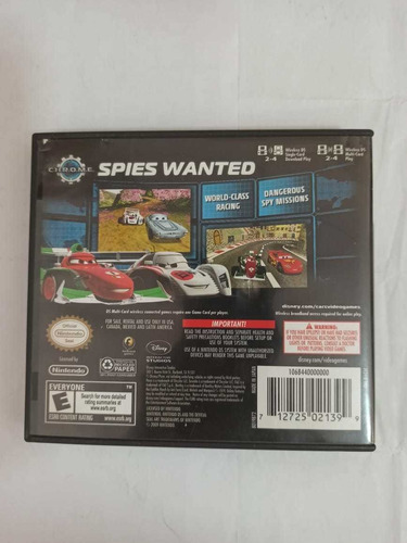 Cars 2 - Usado - Nintendo Ds - Mídia Física - Original