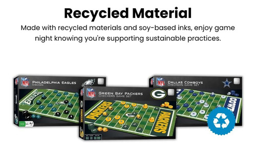 Masterpieces Juego Familiar Nfl Dallas Cowboys Checkers Ju
