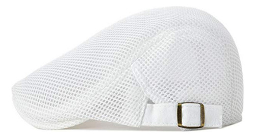 Gorra Plana De Malla Ajustable Para Vendedor De Periódicos C
