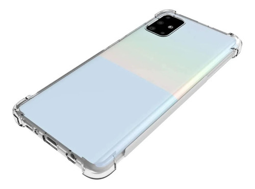 Funda Anti Shock Transparente Para Samsung A71 + Glass 9d