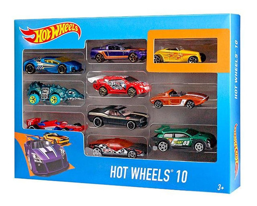 Hot Wheels Autos Paquete 10 54886