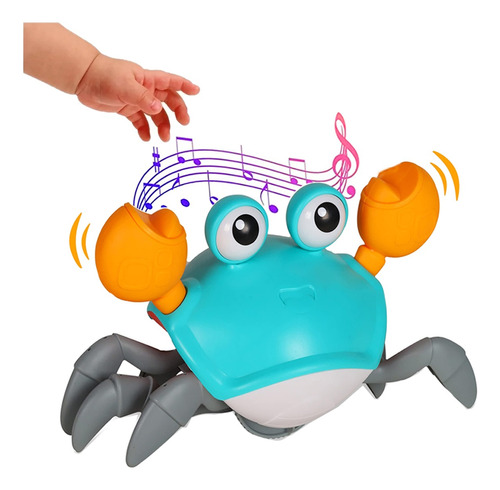 Juguetes Para Bebé De Cangrejo Con Música Y Sensor De Luz