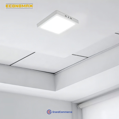 Plafon De Led Quadrado Kian Sobrepor 12w 6000k