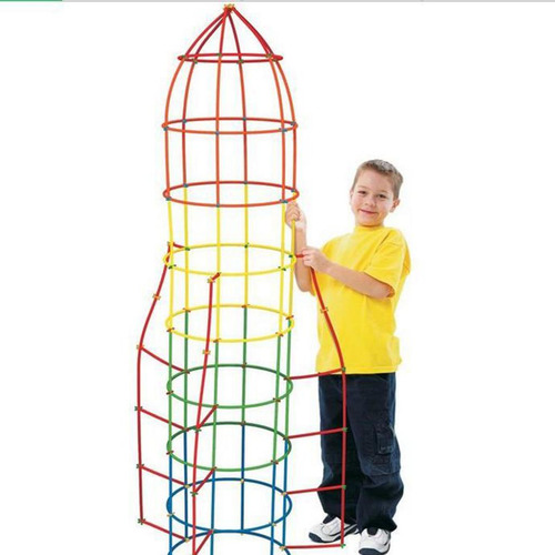500 Piezas De Construcción De Pajitas De Construcción De