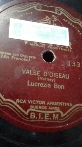 Lucrezia Bori Disco Pasta Victor 1333 C15