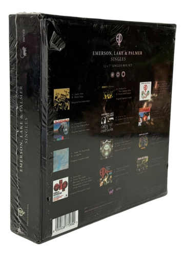 Box Emerson, Lake & Palmer Singles 12 Vinil 7´´ (color)