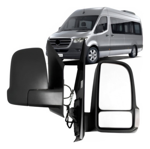 Par Retrovisor Elétrico Retrátil C/ Pisca Sprinter 20 A 22