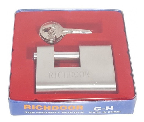   Candado Richdoor Alta Seguridad 70mm.bronce/acero 3 Llaves