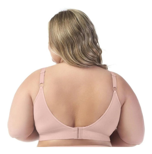 Imagem 4 de 6 de Kit 2 Sutiãs Plus Size Adulto Dia A Dia Com Bojo Removível