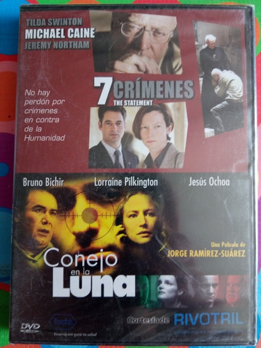 Dvd Conejo En La Luna & 7 Crimenes Sellado