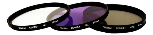 3 Pieza Kit Filtro Para Objetivo 52 Mm Lens (viv-fk3 52) -