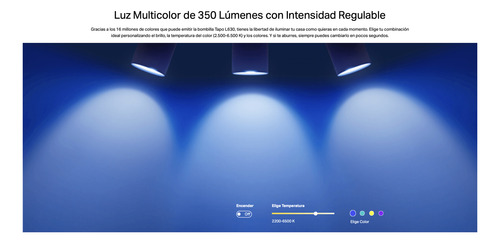 Ampolleta Colores Smart Wi-fi Tp-link Tapo Gu10 Google Alexa