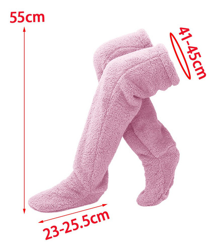 - Calentadores De Piernas De Felpa Legging Medias Calcetines
