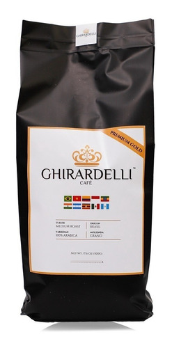 Café Brasil Tostado Molido O Grano Ghirardelli Premium 2kg