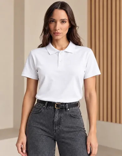 Camisa Gola Polo Feminina Basica Algodão Social Uniforme