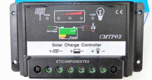 Controlador Carga Painel Solar Automatico 10a-12/24v Origina