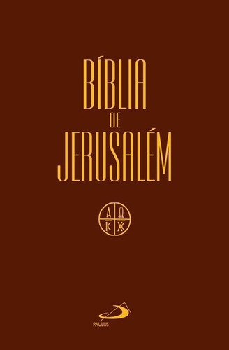 Bíblia de Jerusalém, de Paulus a. Paulus Editora, capa mole, edição 1 em português, 2016 cor marrom