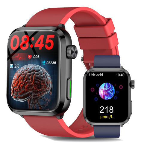 Smart Watch Para Hombre Y Mujer Glucemia Presión Arterial