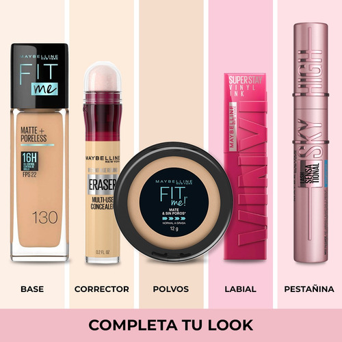 Pack Maybelline Instant Age Rewind + Base Líquida Fit Me