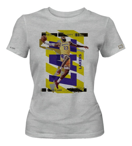 Camiseta Lebron James Los Angeles 23 Basket Dama Mujer Ikrd