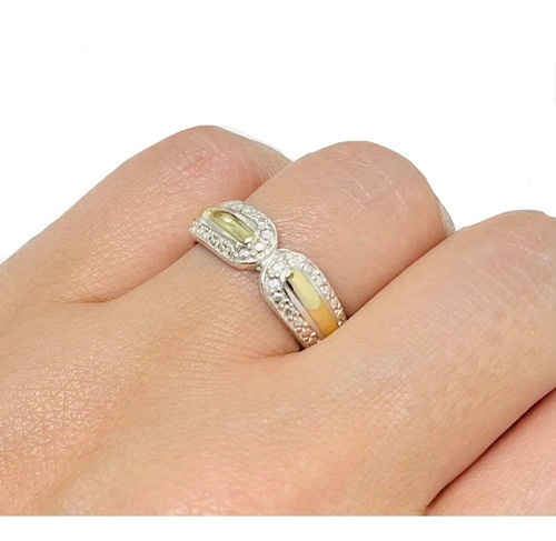 Anillo De Moda Plata 925 Oro 18k Regalo Ideal Mujer Ao 330